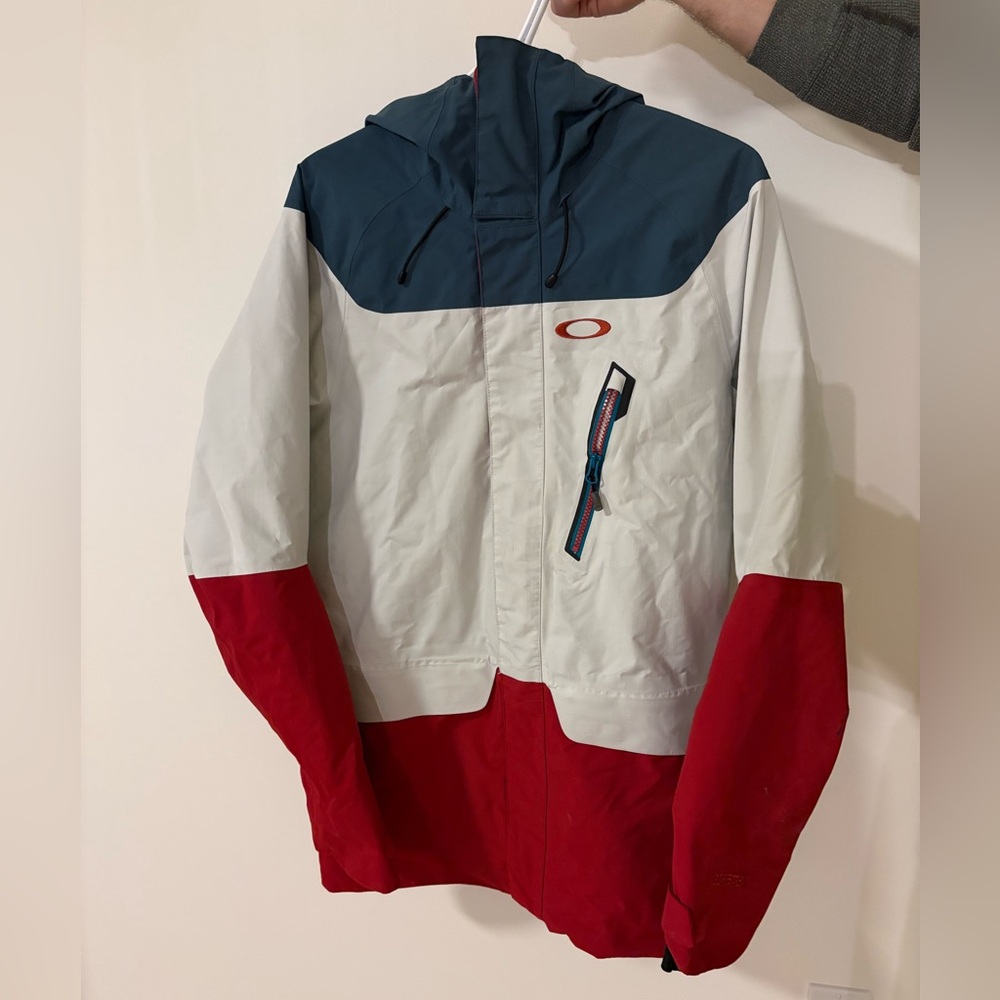 Oakley Red, White, and Blue Gortex Ski Jacket